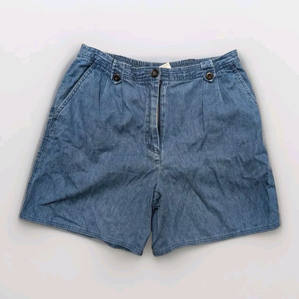 ALFRED DUNNER Denim Shorts Petite Sz 8 Vintage